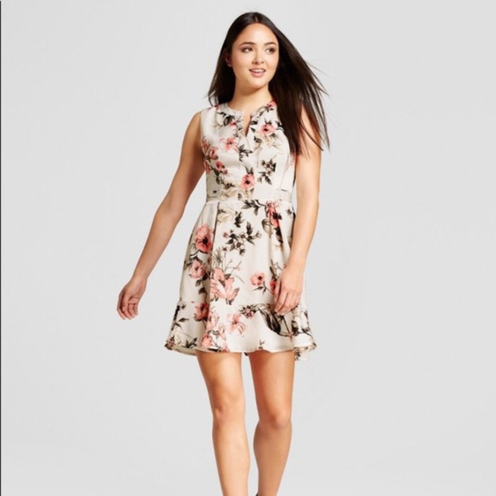 Beautiful Floral Fit and Flare Sleevless Dress by Eclair